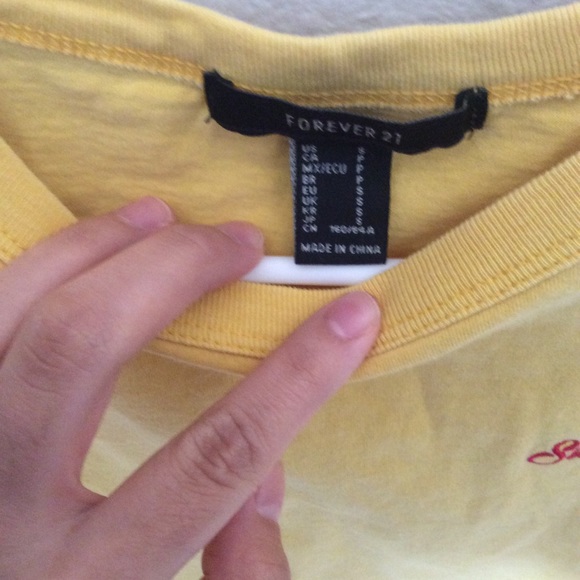 Yellow crop top - Picture 3 of 3